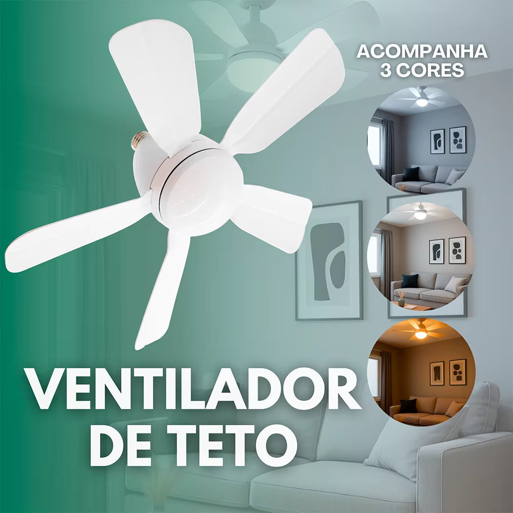 Ventilador Lâmpada 2 em 1
